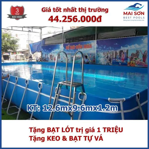 Bể Bơi Trường Học Cỡ Lớn 12.6×9.6×1.2 product banner