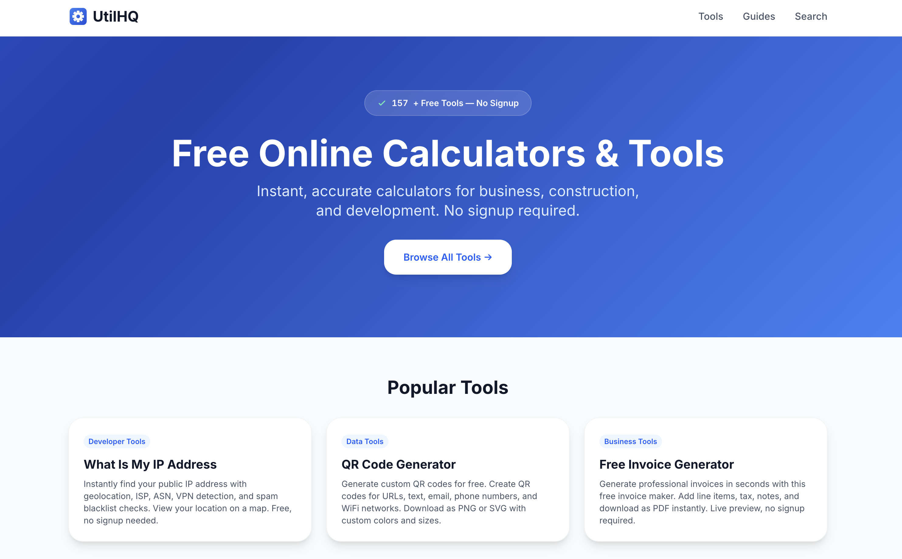 UtilHQ - Main product screenshot demonstrating key features and user interface