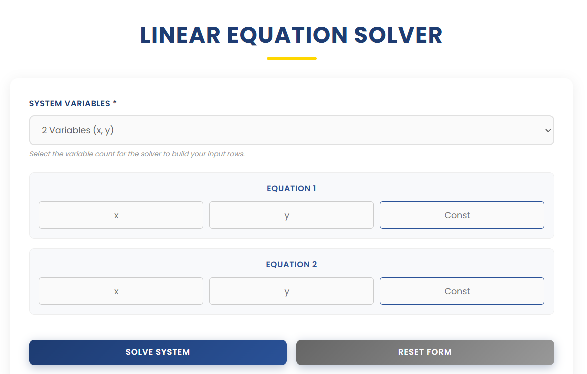 Linear Equation Solver | Ease Tools gallery image