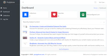 ProjXplorer β Explore & Collect AI Tools gallery image
