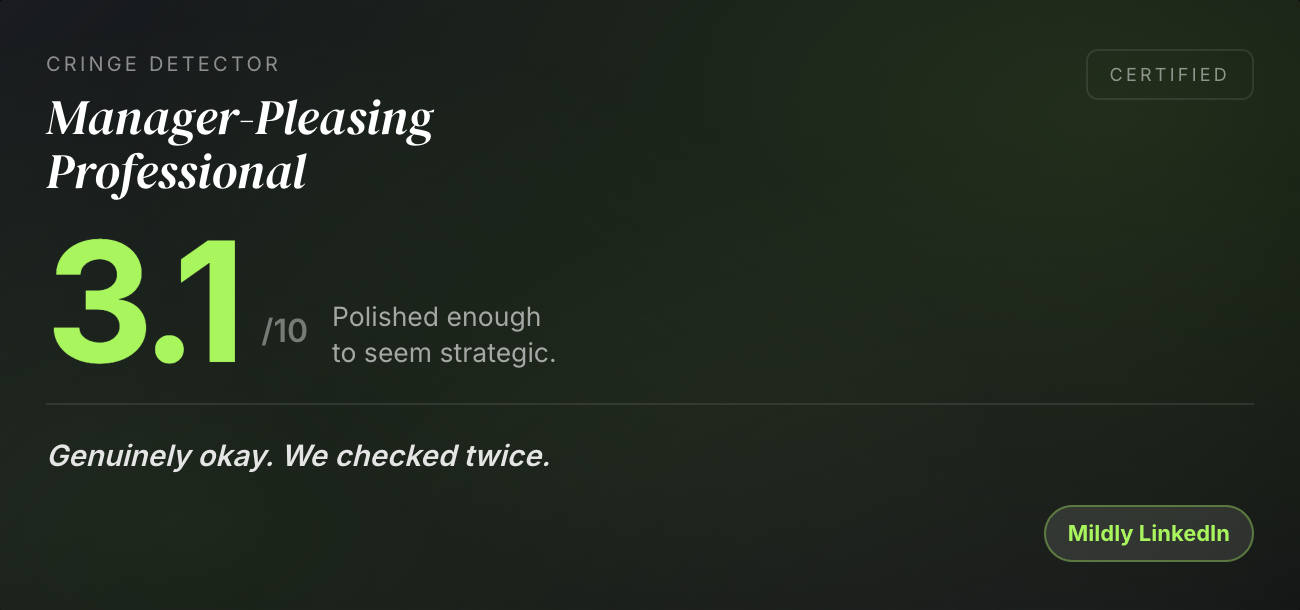 Cringe Detector - Linkedin  gallery image
