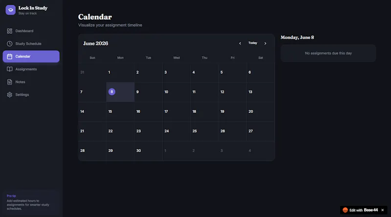 Lock In Study screenshot 2