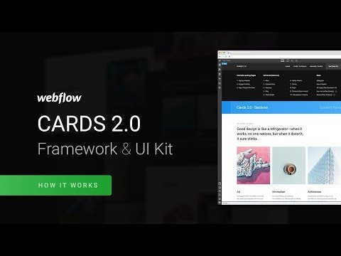 Cards 2.0 - Framework & UI Kit for Webflow gallery image