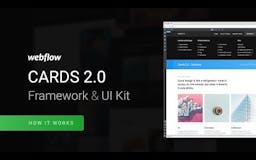 Cards 2.0 - Framework & UI Kit for Webflow media 1