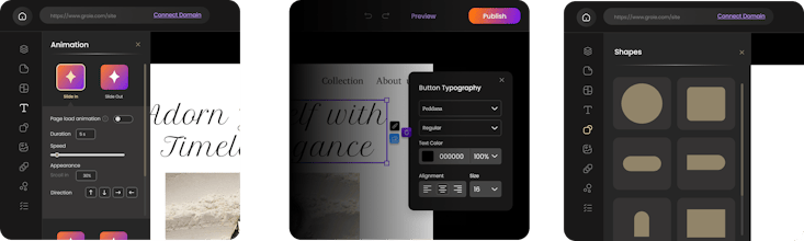 Groie - No-code website builder gallery image