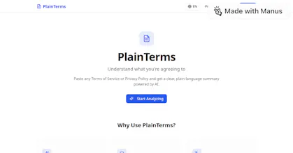PlainTermsapp.com gallery image