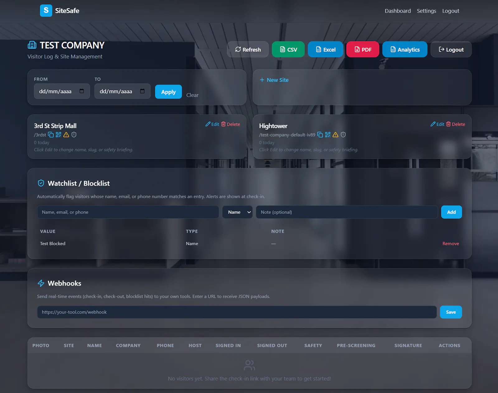 SiteSafe screenshot 8