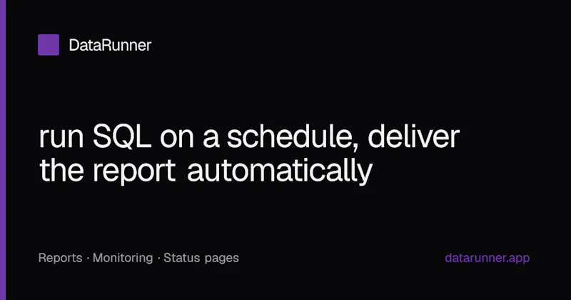 DataRunner screenshot 1