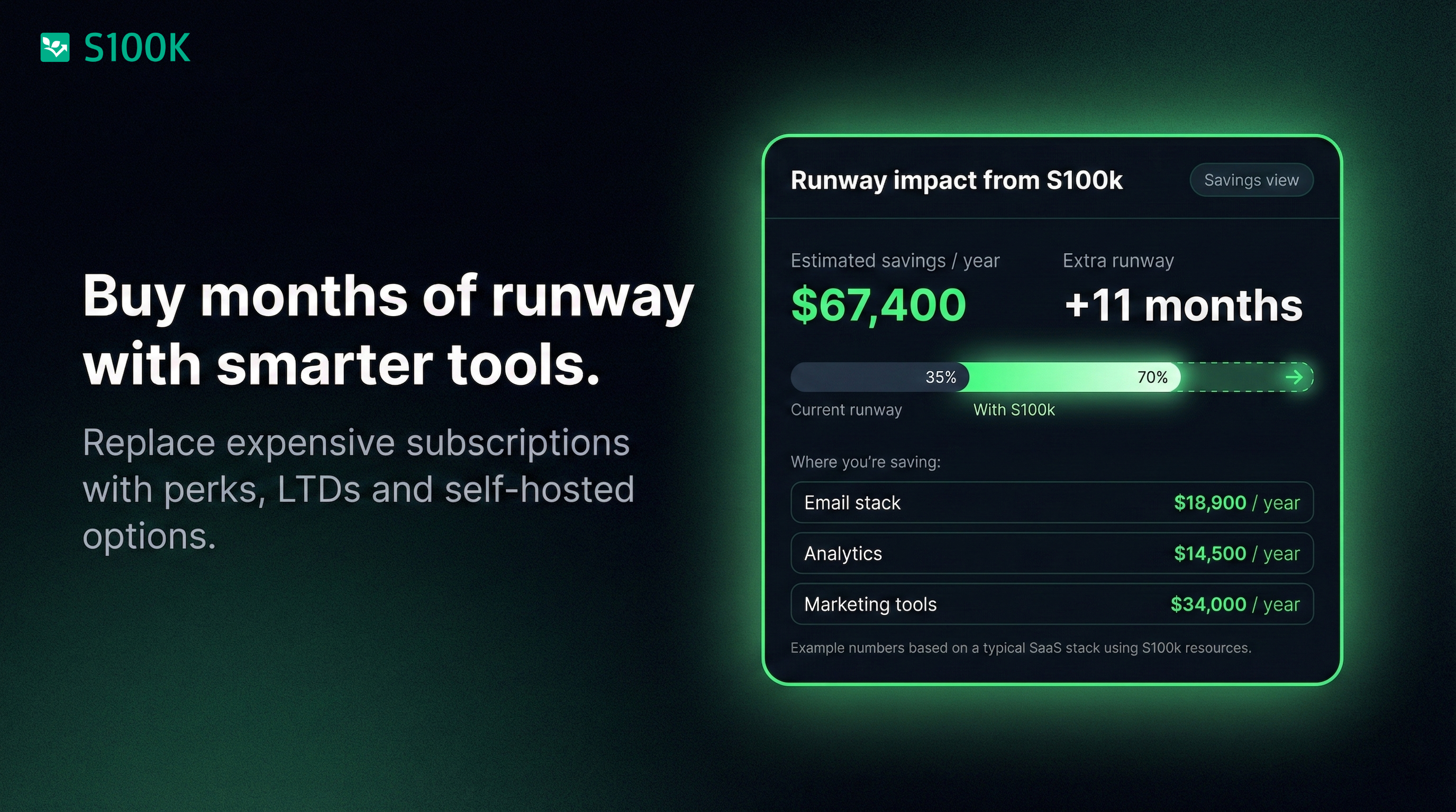 S100K - Screenshot 2 showing product features and functionality