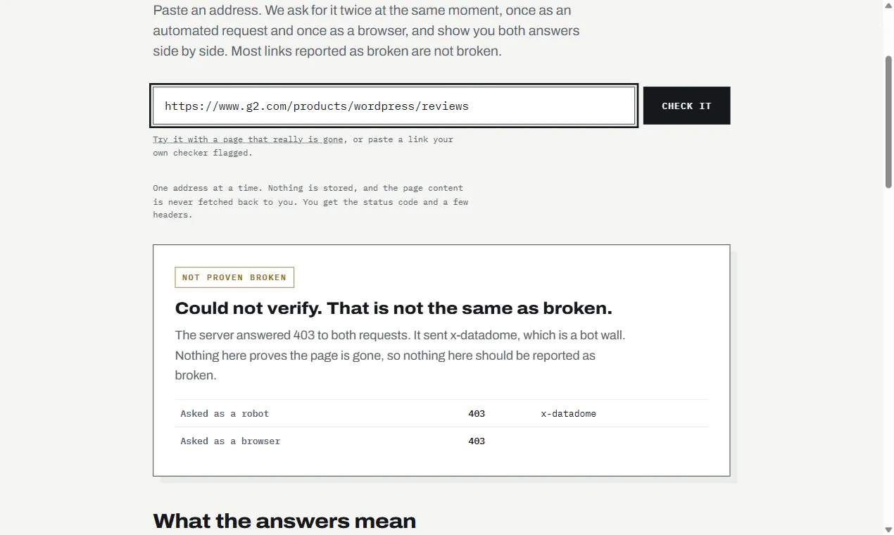Onsite Link Verdict gallery image