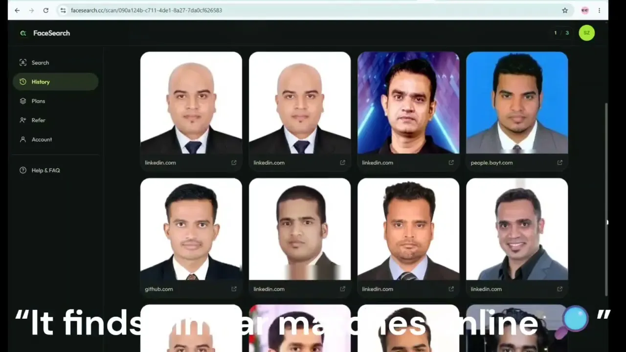 FaceSearch gallery image
