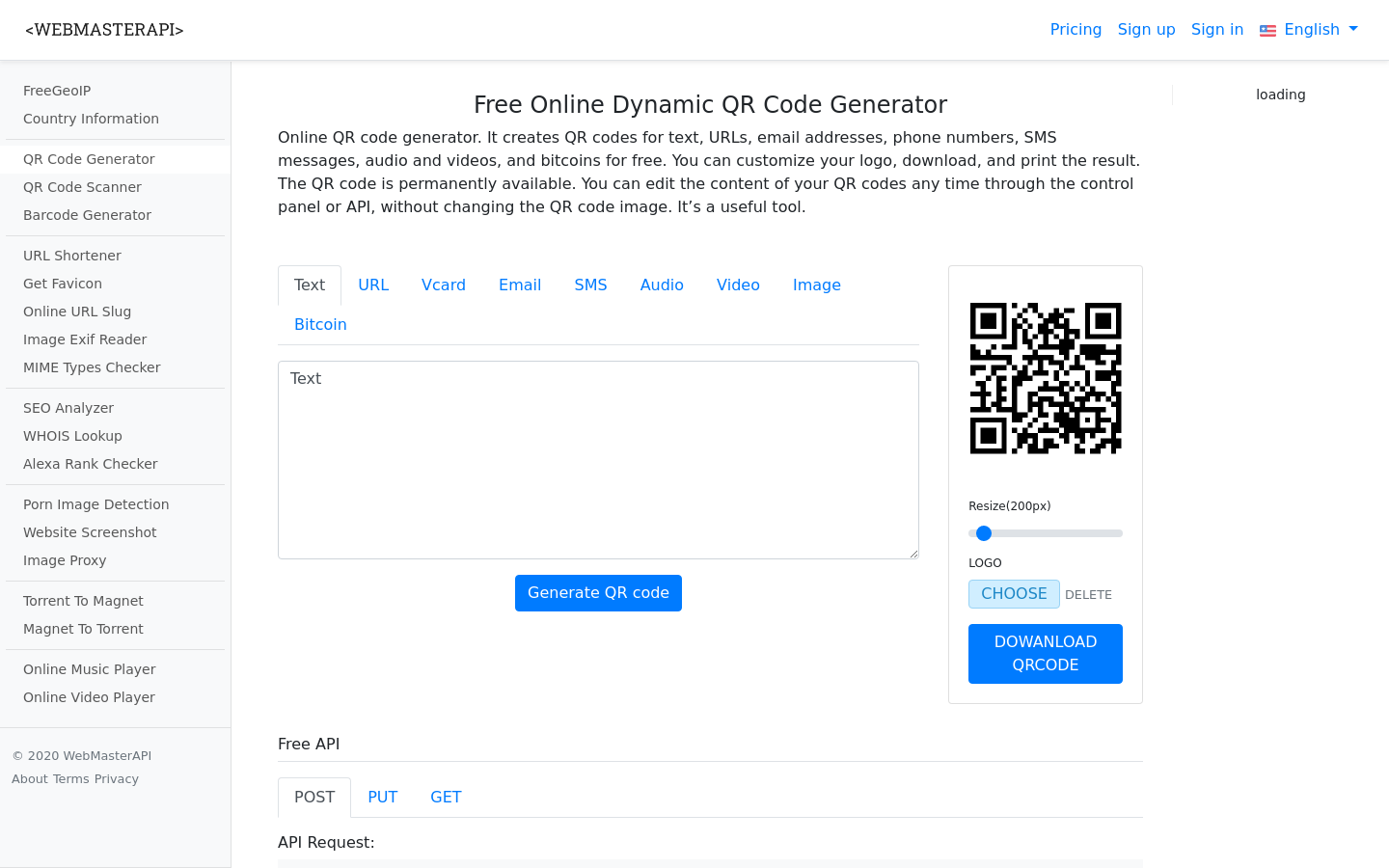Webmaster API gallery image