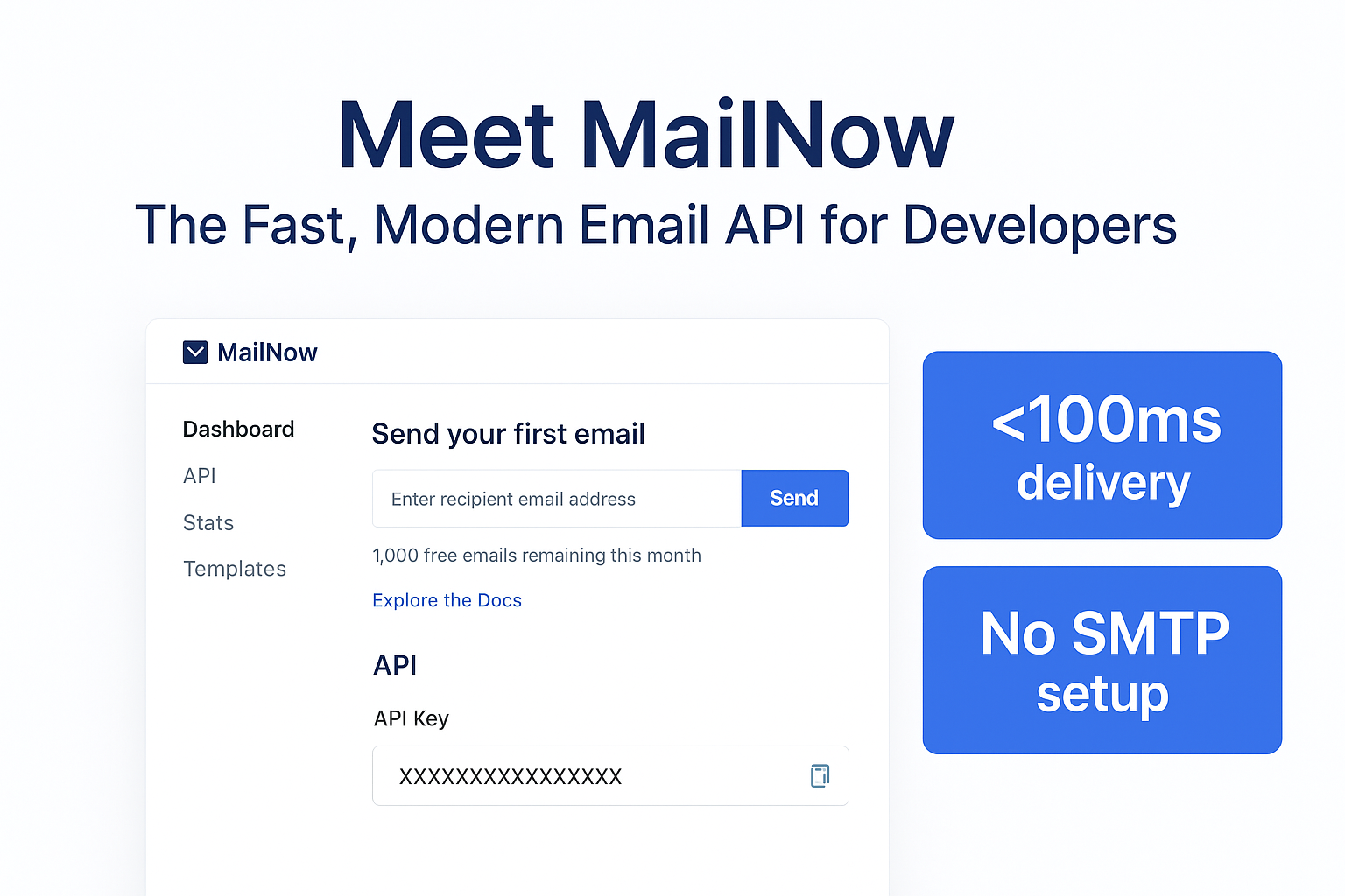 MailNow - Main product screenshot demonstrating key features and user interface