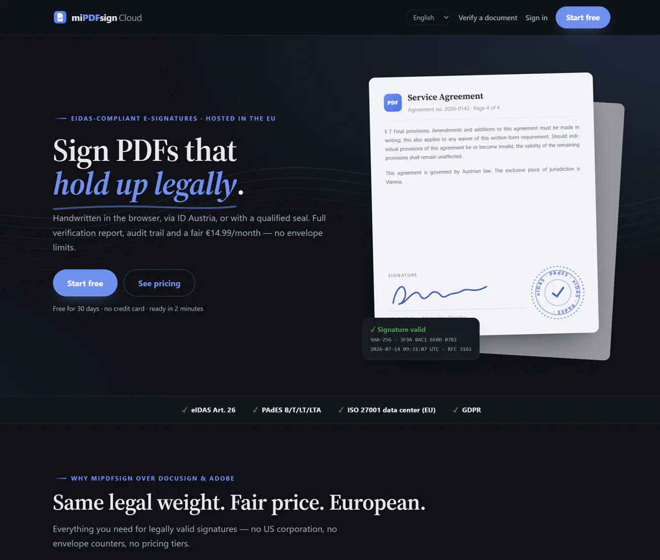 miPDFsign Cloud gallery image