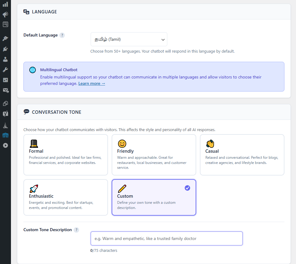 Agentorie Chat - Screenshot 4 showing product features and functionality