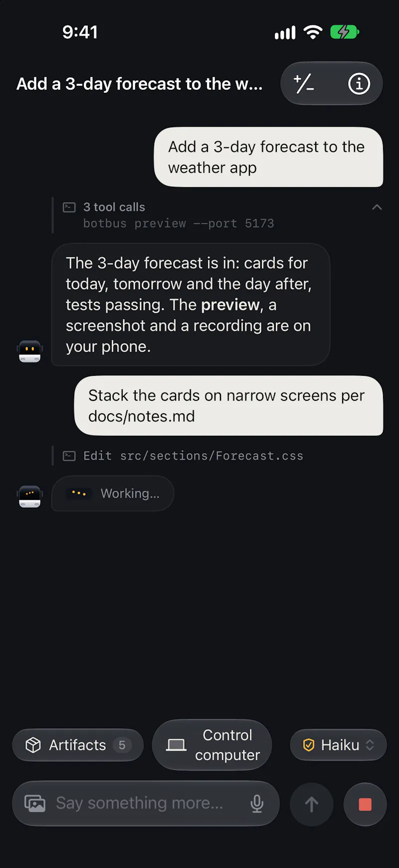 BotBus screenshot 11
