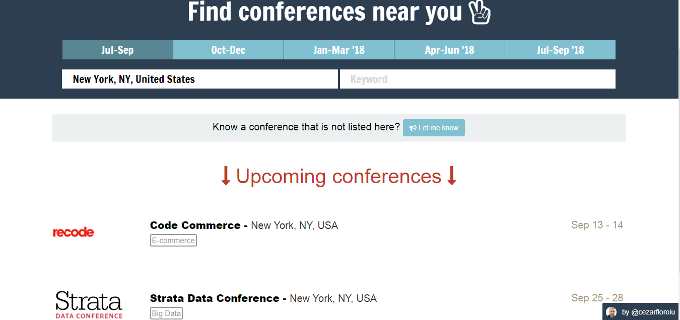 ConferenceList gallery image