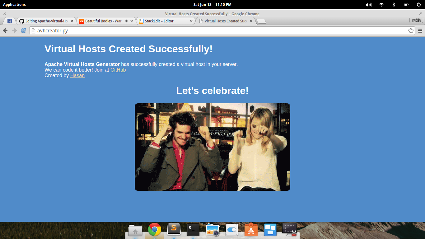 Apache Virtual Hosts Creator gallery image