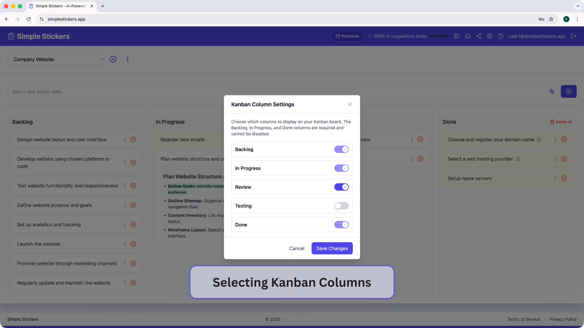 Simple Stickers - Screenshot 2 showing product features and functionality