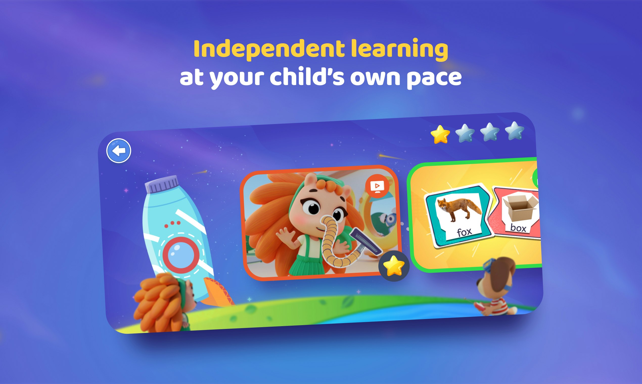 Mídia 4 de Fatapp: Woof e alegria - Divertido aplicativo educacional em pré -escola com desenhos e jogos em 3D