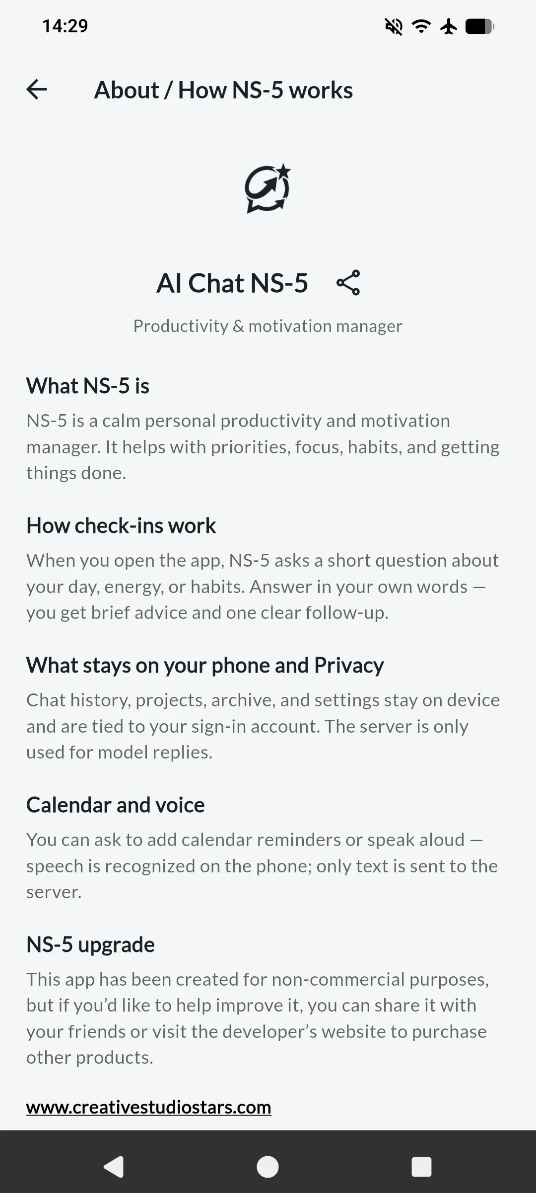 AI Chat NS-5 - Productivity app gallery image