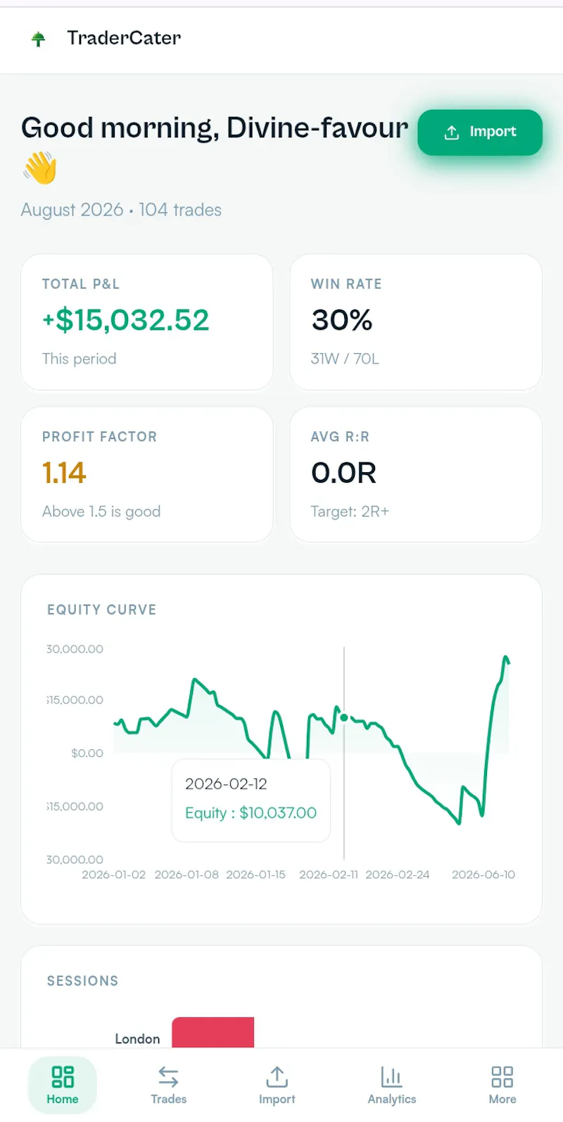 TraderCater — Screenshot.Import.Analyze. screenshot 9