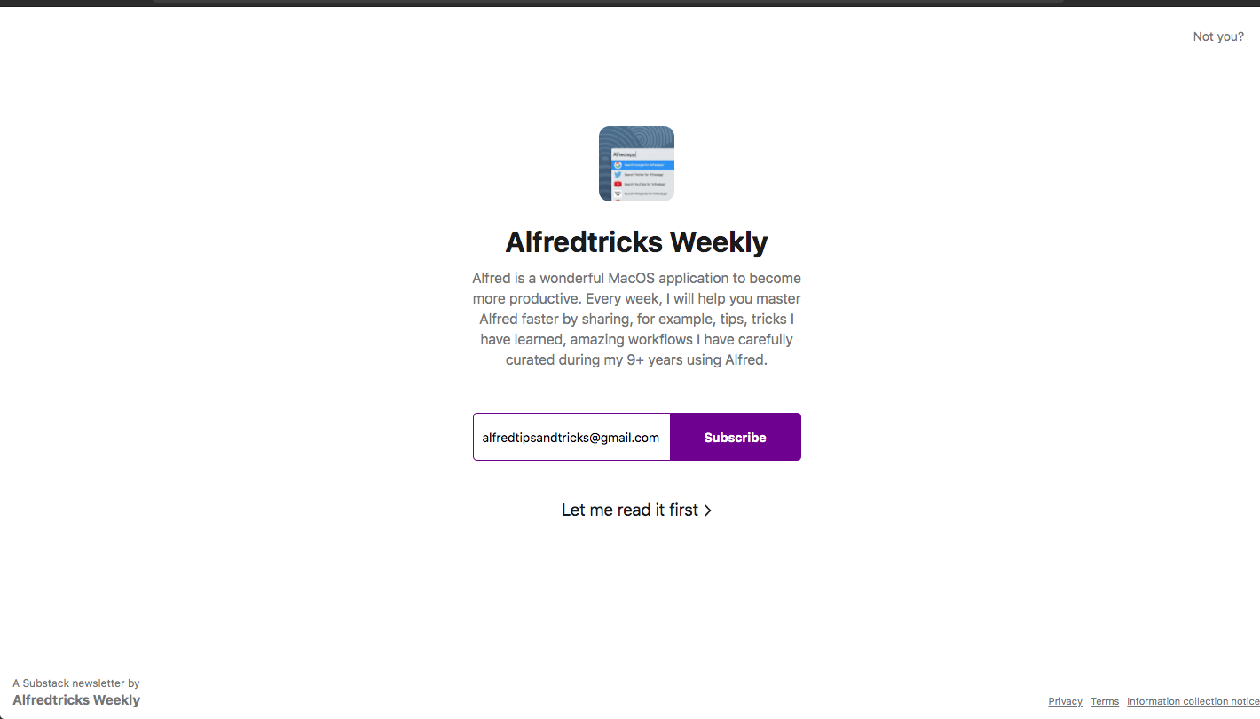 Alfredtricks Weekly Newsletter gallery image