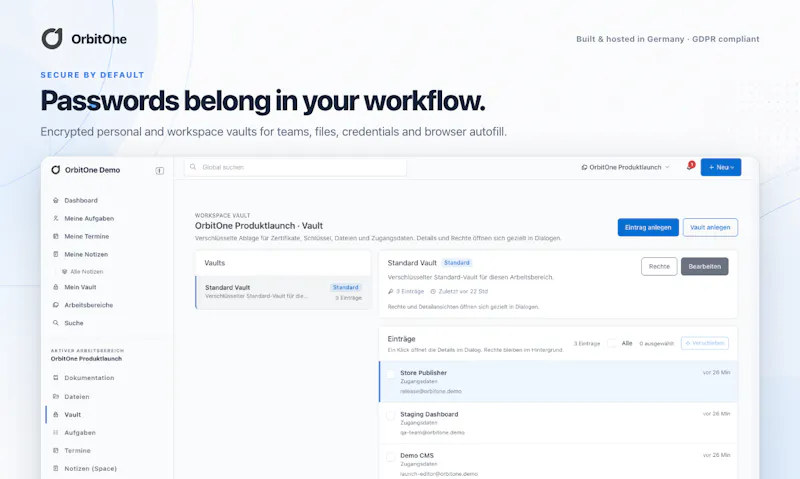 OrbitOne - Notes,Docs,Tasks,Repos,Vault screenshot 4