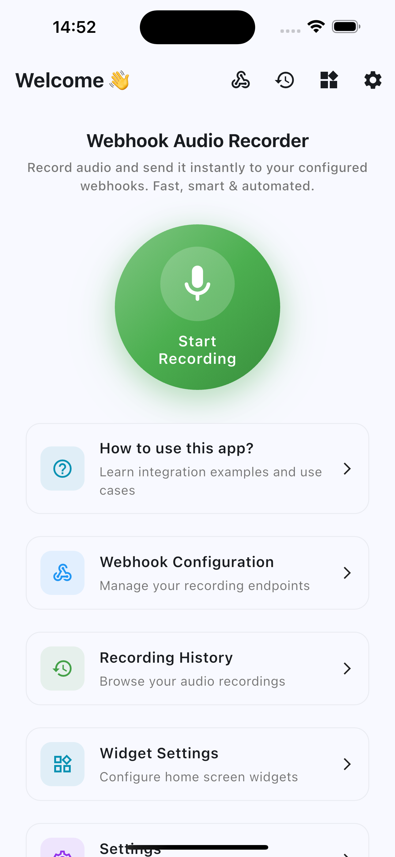 Webhook Audio Recorder gallery image