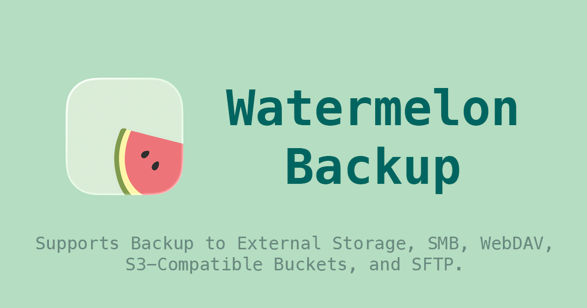 Watermelon Backup gallery image