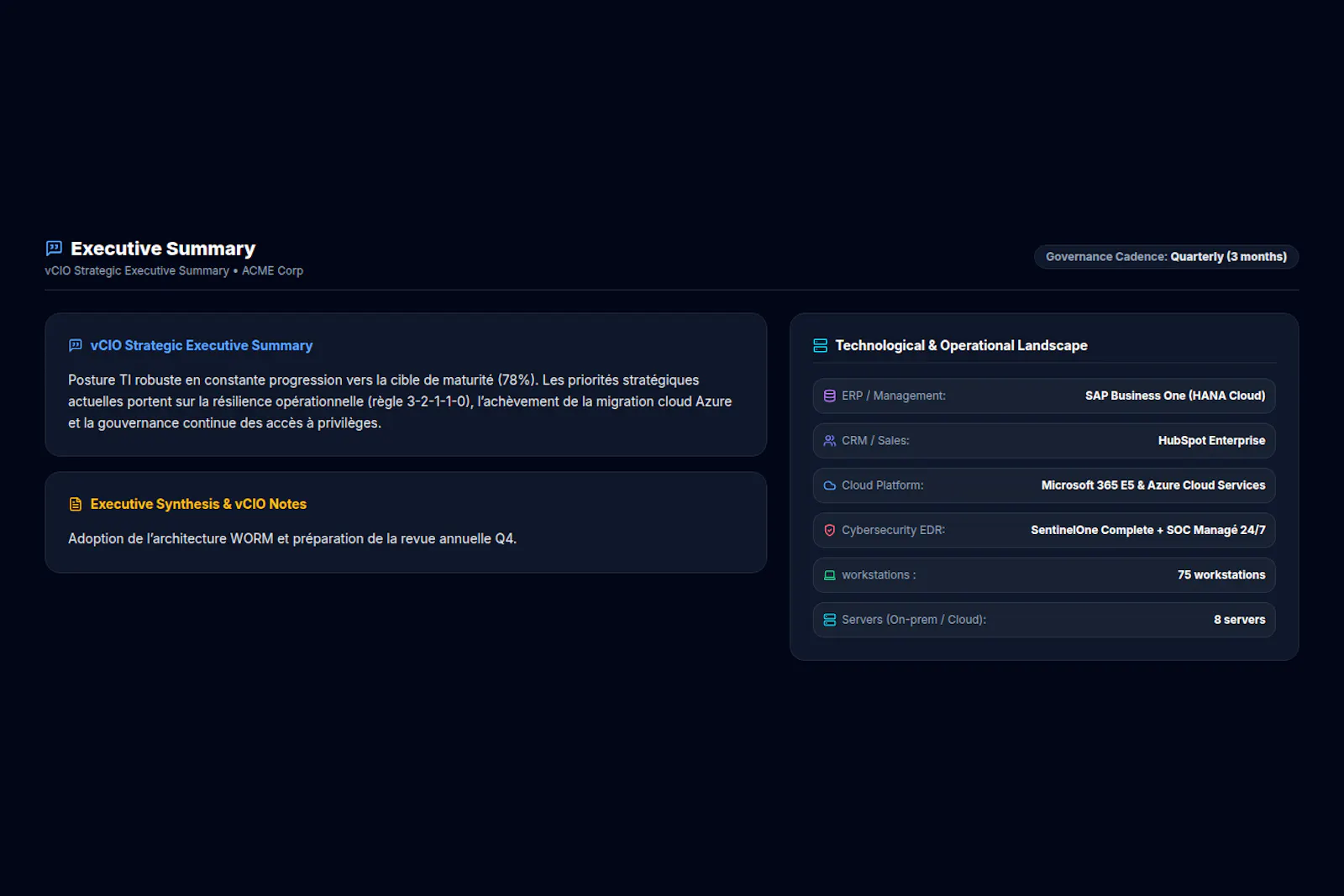 vCIO Strategy Suite screenshot 11