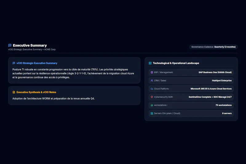 vCIO Strategy Suite screenshot 11