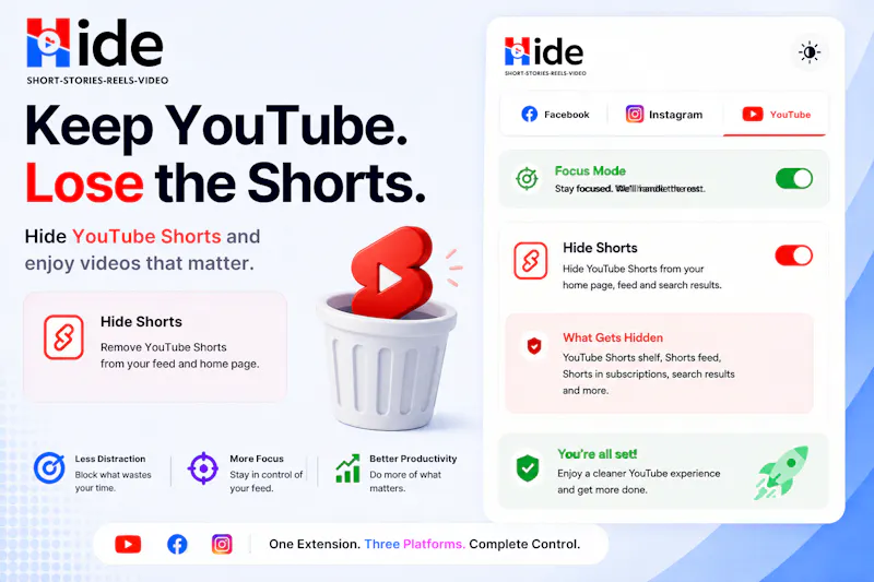 Hide Shorts, Reels & Stories screenshot 4