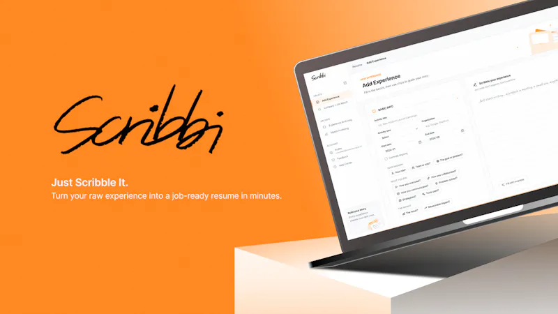 Scribbi — Job-Ready Resumes in Minutes screenshot 1