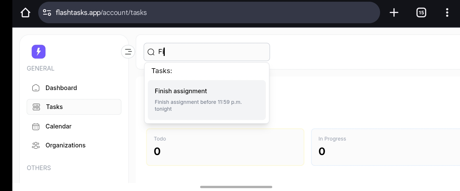flashtasks - Main product screenshot demonstrating key features and user interface
