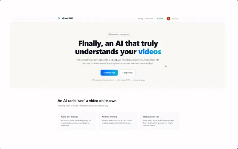 Video2Skill screenshot 1 (video preview)