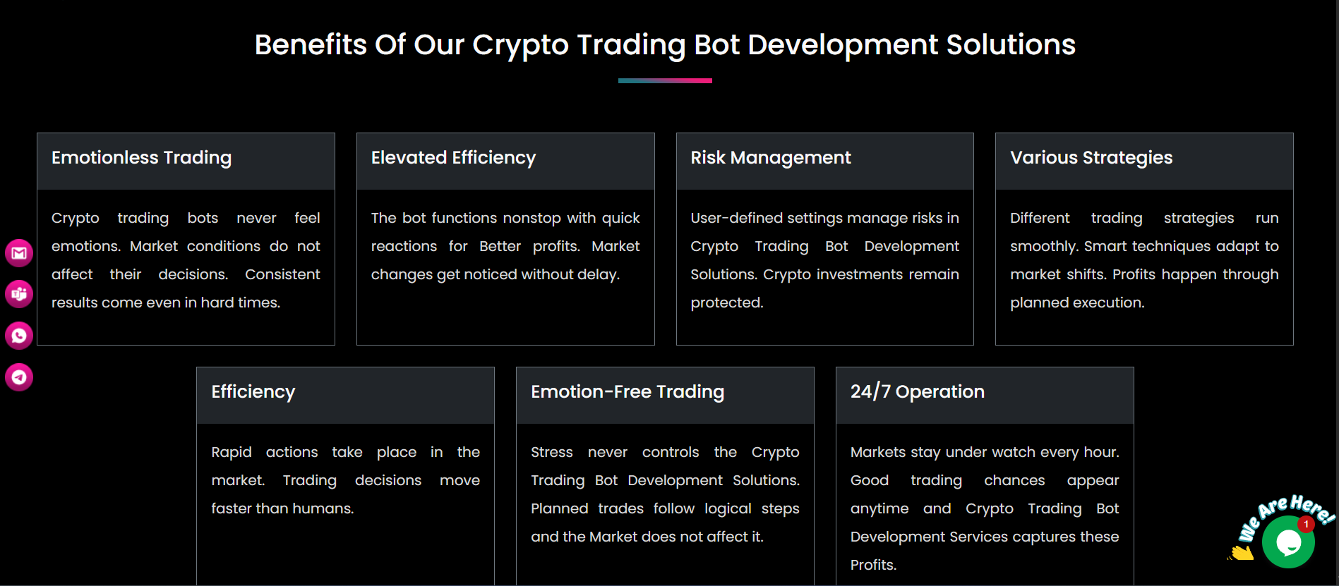 Crypto Trading Bot Development Company - Screenshot 2 showing product features and functionality
