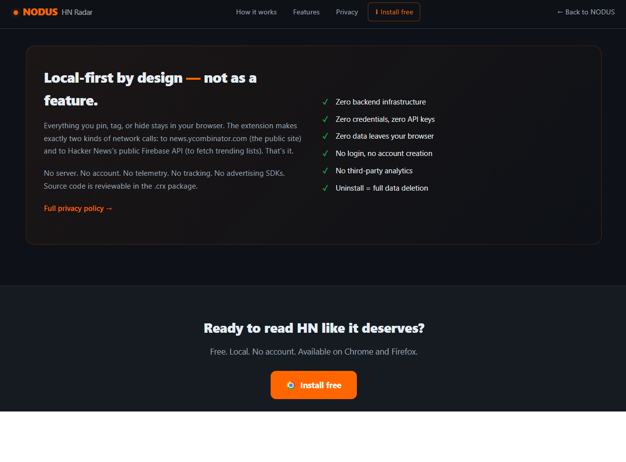 NODUS HN Radar gallery image