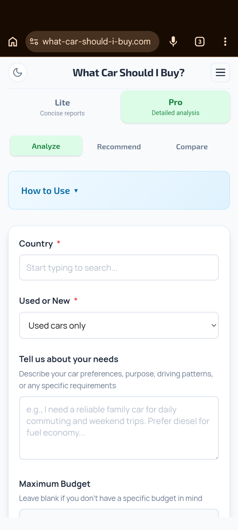 What Car Should I Buy?
