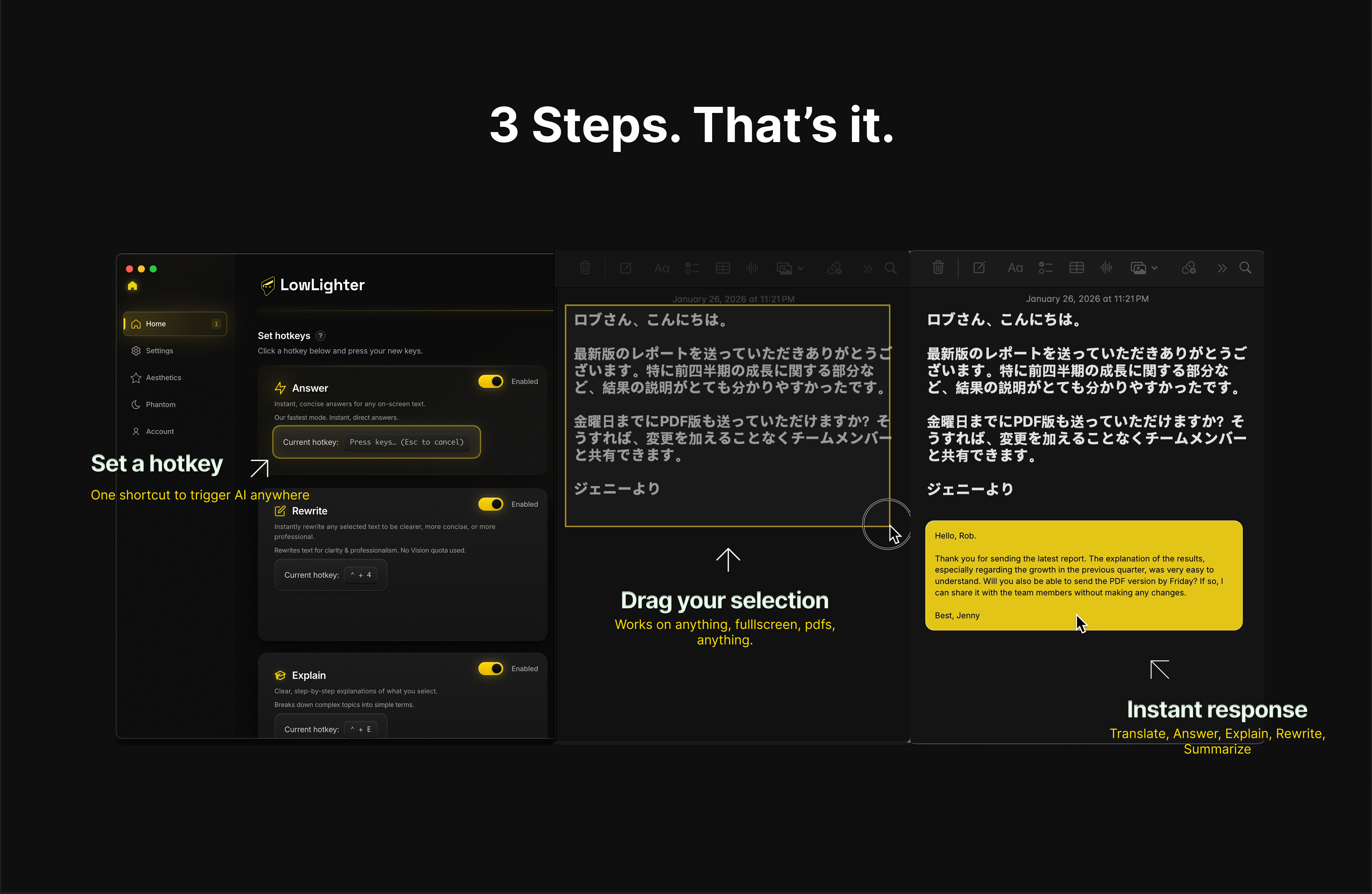 LowLighter - Screenshot 2 showing product features and functionality