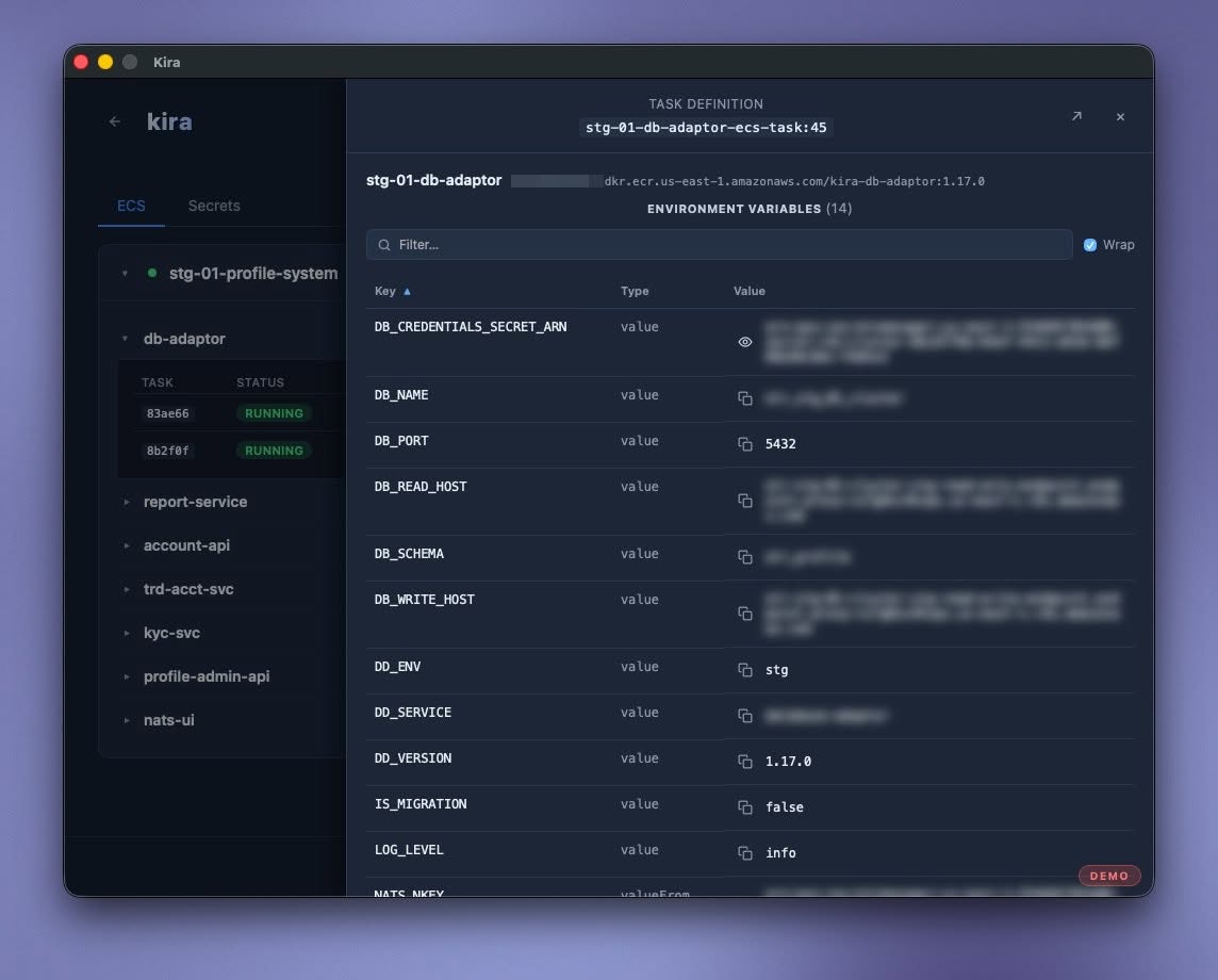 Kira — AWS, without the friction gallery image