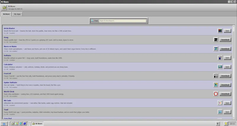 NOS 95 screenshot 4