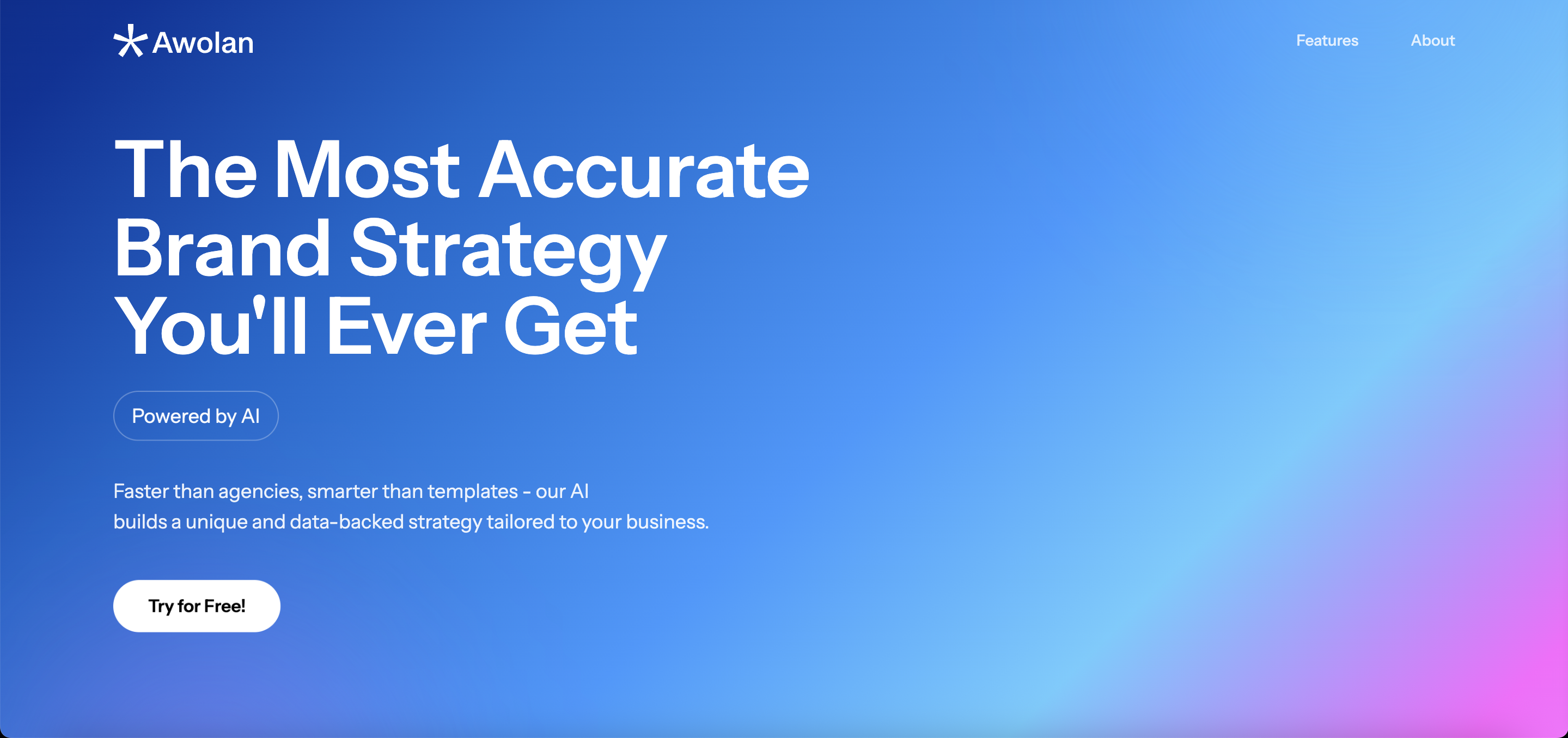 Awolan - Main screenshot showing features and interface