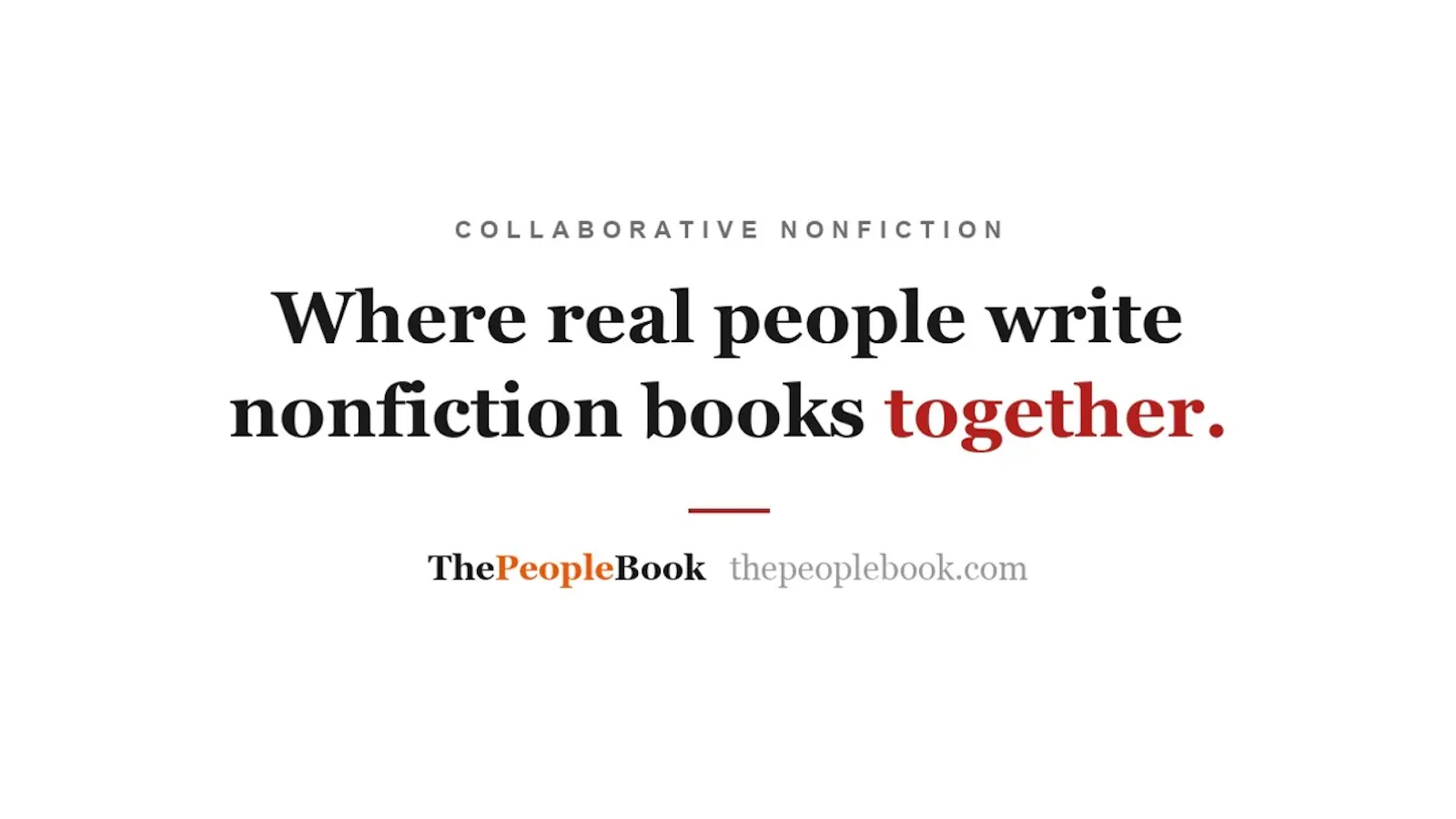 ThePeopleBook screenshot 1 (video preview)