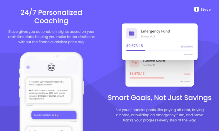 Steve: AI Financial Coach产品图