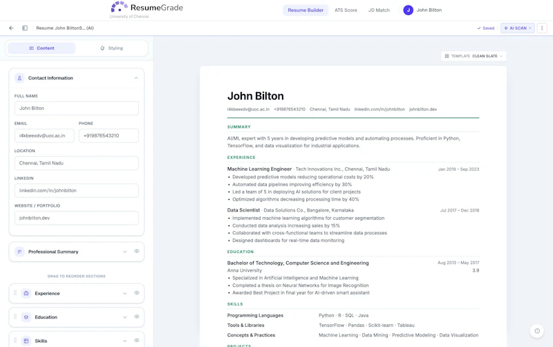 ResumeGrade screenshot 5