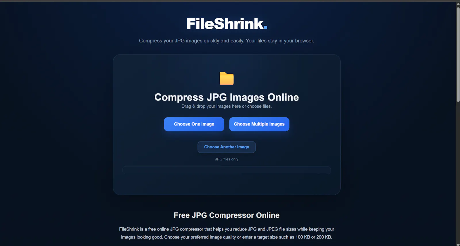 FileShrink screenshot 1
