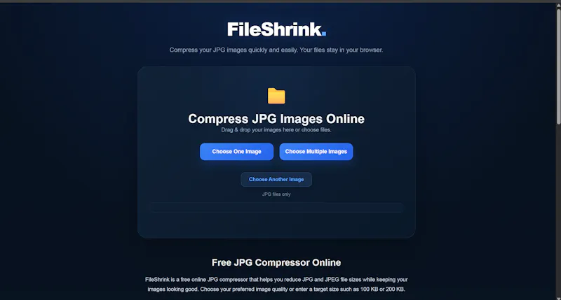 FileShrink screenshot 1