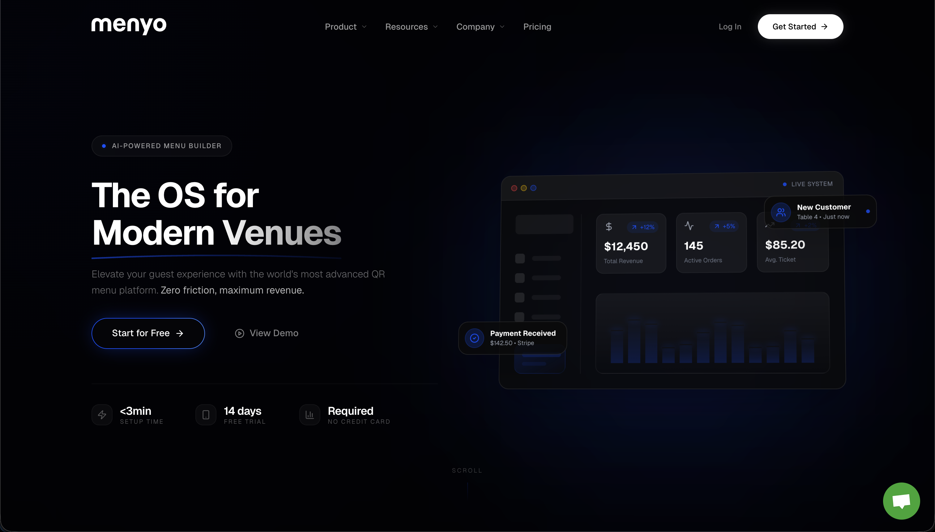 Menyo - Main product screenshot demonstrating key features and user interface