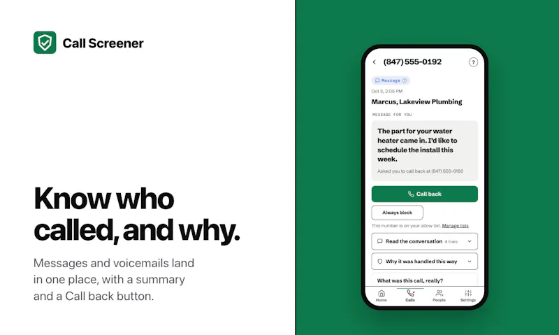 Call Screener screenshot 3